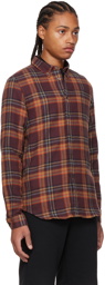 PS by Paul Smith Brown Gradient Check Shirt