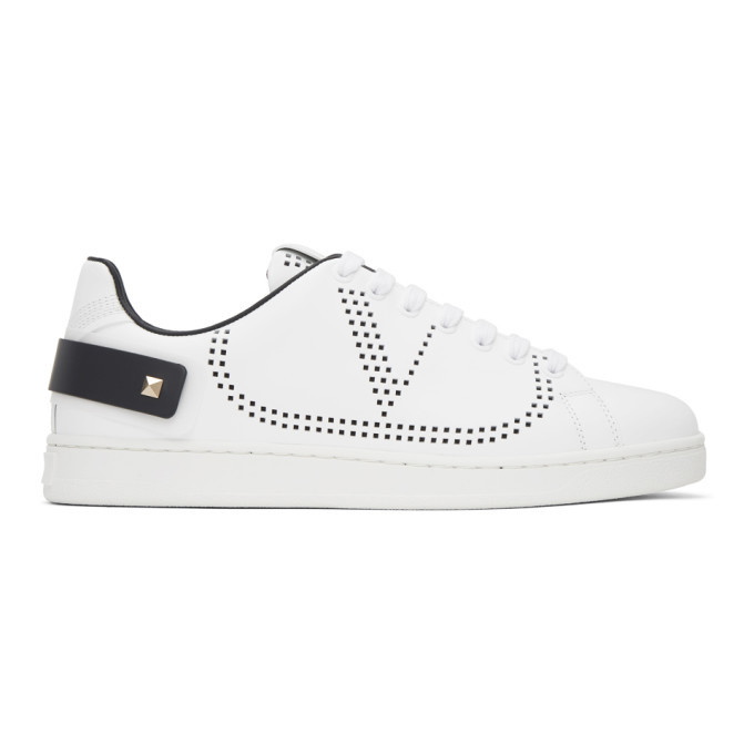 Photo: Valentino White Valentino Garavani VLogo Backnet Sneakers