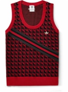 adidas Consortium - Wales Bonner Jacquard-Knit Sweater Vest - Red