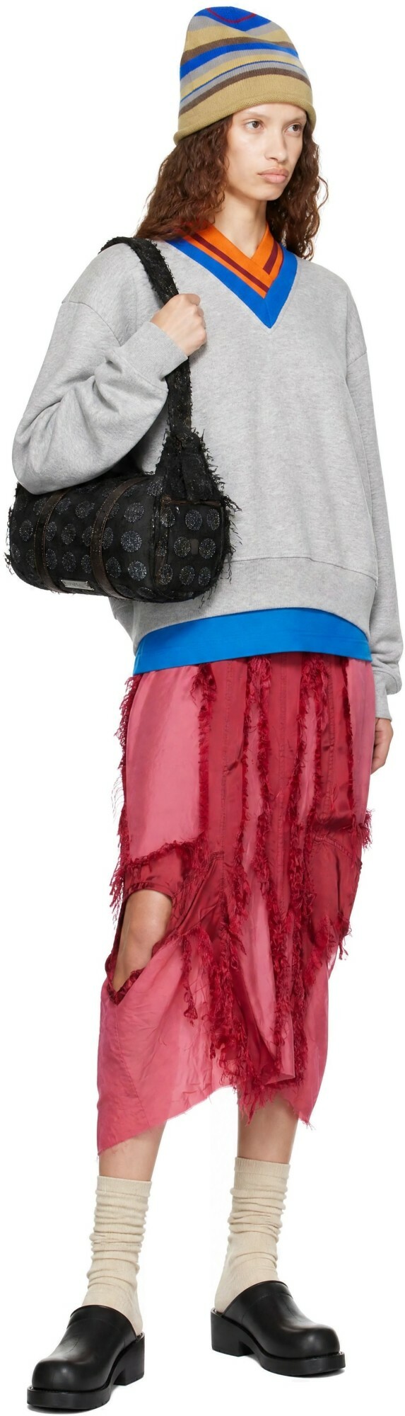 Edward Cuming Pink Cyclone Midi Skirt