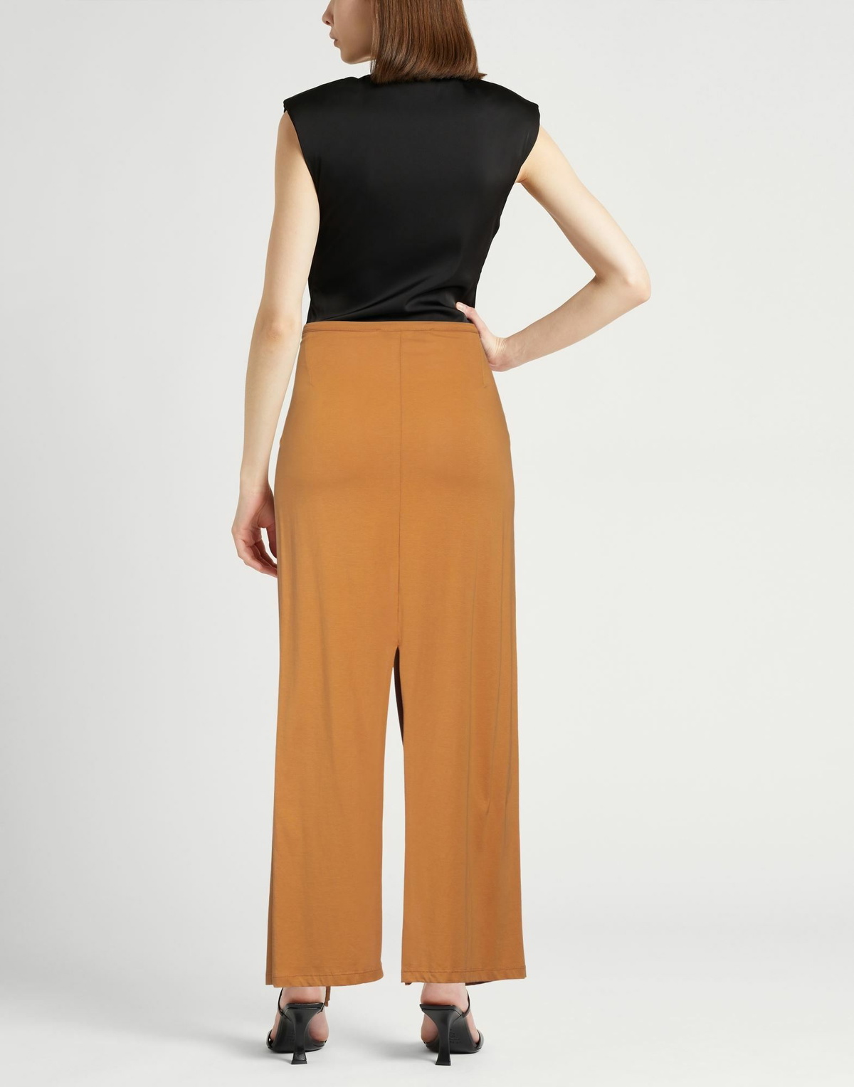 Jucca Womens Maxi skirt Camel