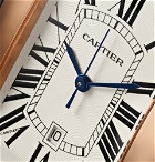 Cartier - Tank Américaine Automatic 45mm 18-Karat Pink Gold and Alligator Watch - Men - Cream