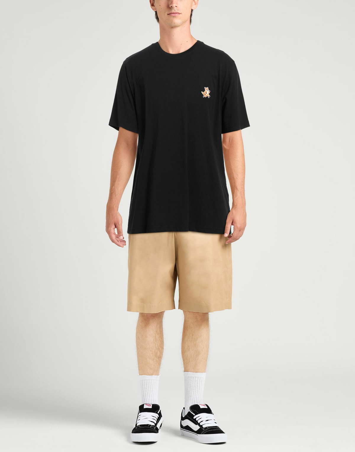Maison Kitsuné Mens T-shirt in Black