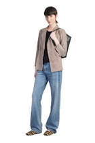 Salvatore Santoro Leather Jacket In Taupe Leather
