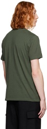 FRAME Green Embroidered T-Shirt