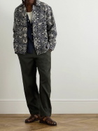 A Kind Of Guise - Banasa Tapered Wool-Seersucker Trousers - Green