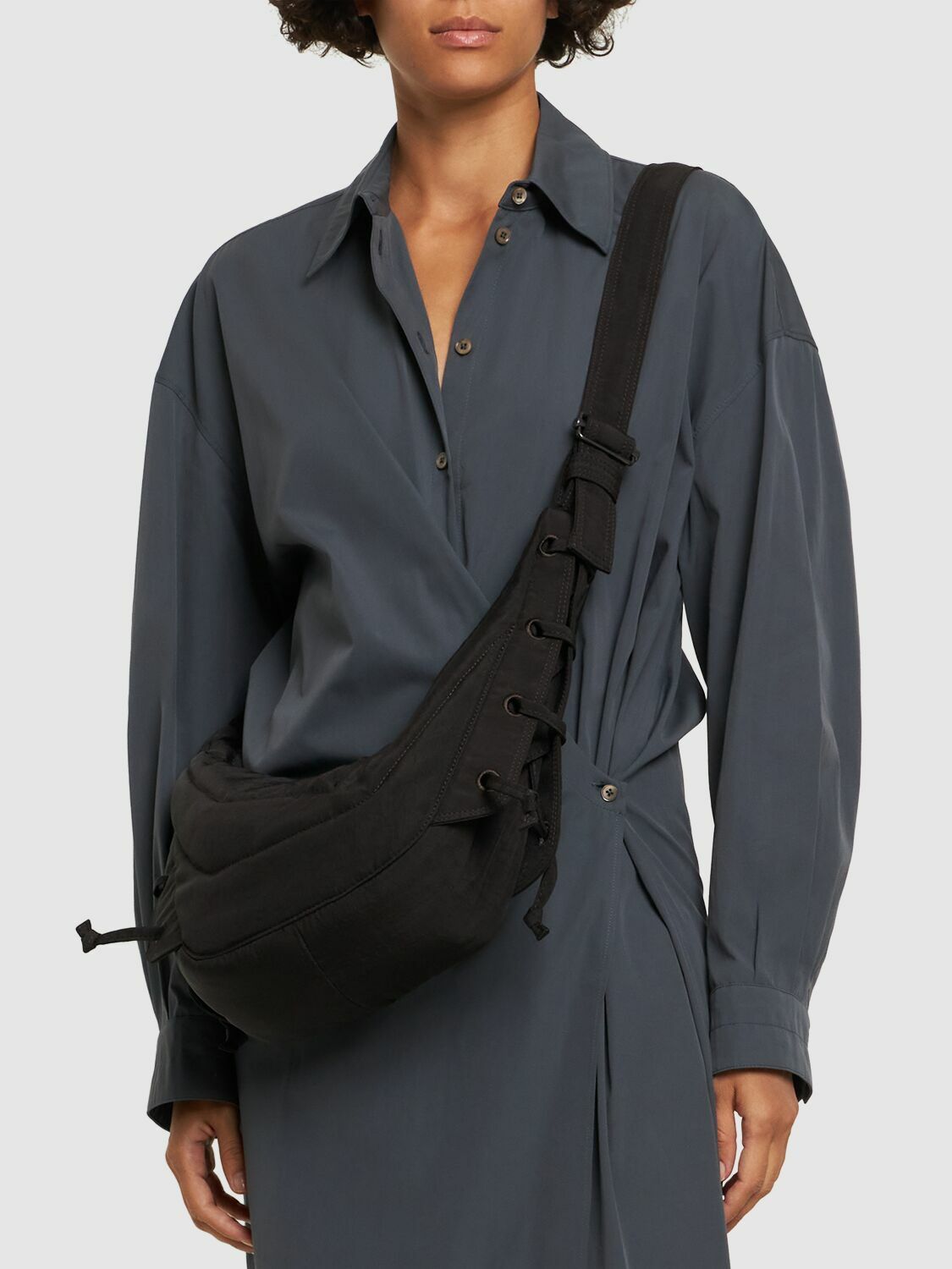 LEMAIRE Small Soft Game shoulder bagブラック