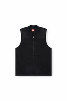 Diesel Sleeveless technical Jogg Jeans vest - T-Shirts - Unisex - Black