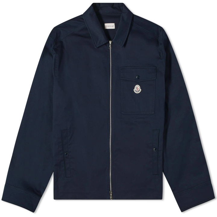 Photo: Moncler Men's Garbardine Double Zip Jacket in Navy