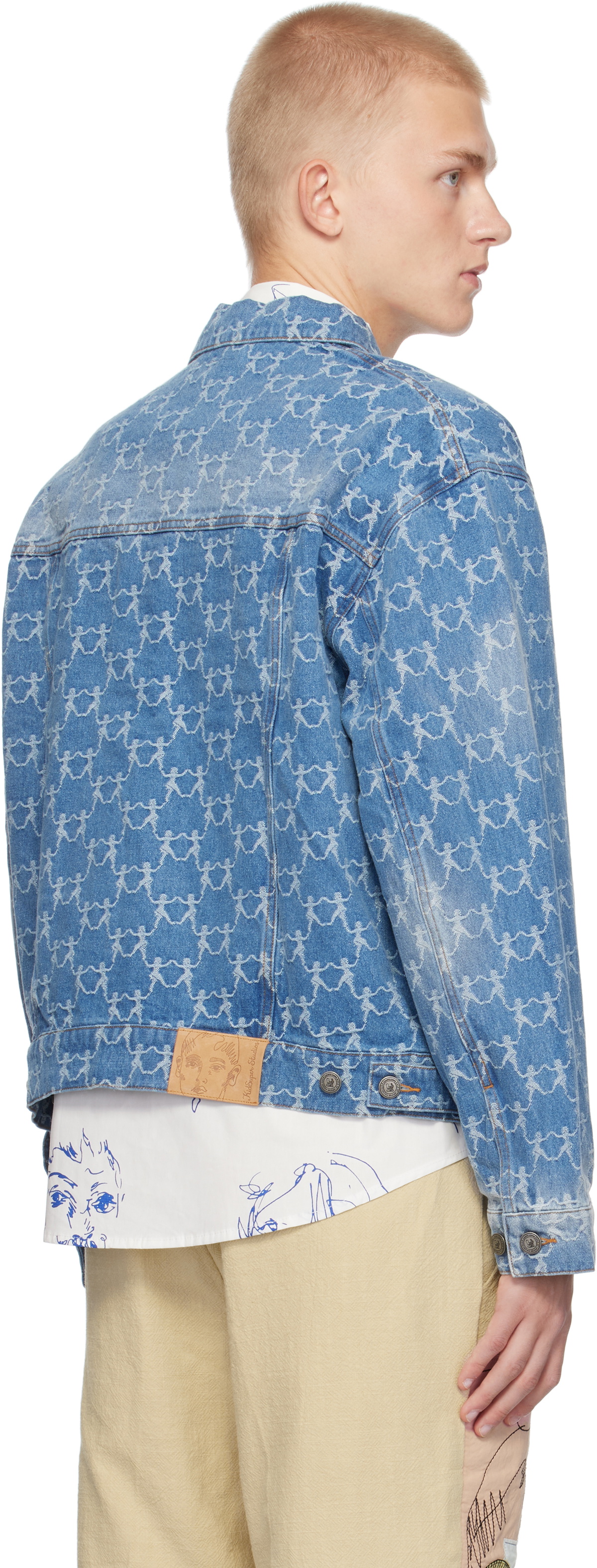 KidSuper Blue Dancing Ladies Denim Jacket