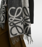 Loewe Anagram wool and cashmere scarf