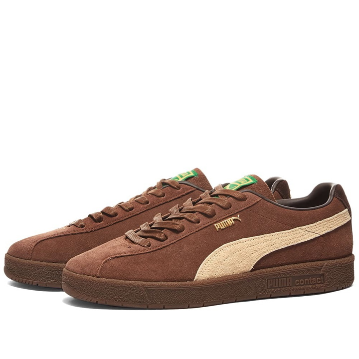 Photo: Puma Men's Delphin Sneakers in Chestnut/Pale Khaki/Gum