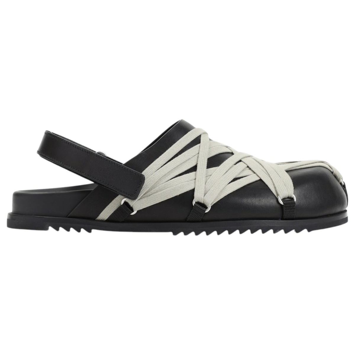 Rick Owens Cantilever leather wedge sandals Rick Owens