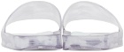 Y/Project Transparent & White Melissa Edition Brush Side Slides