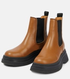 Ganni - Leather Chelsea boots
