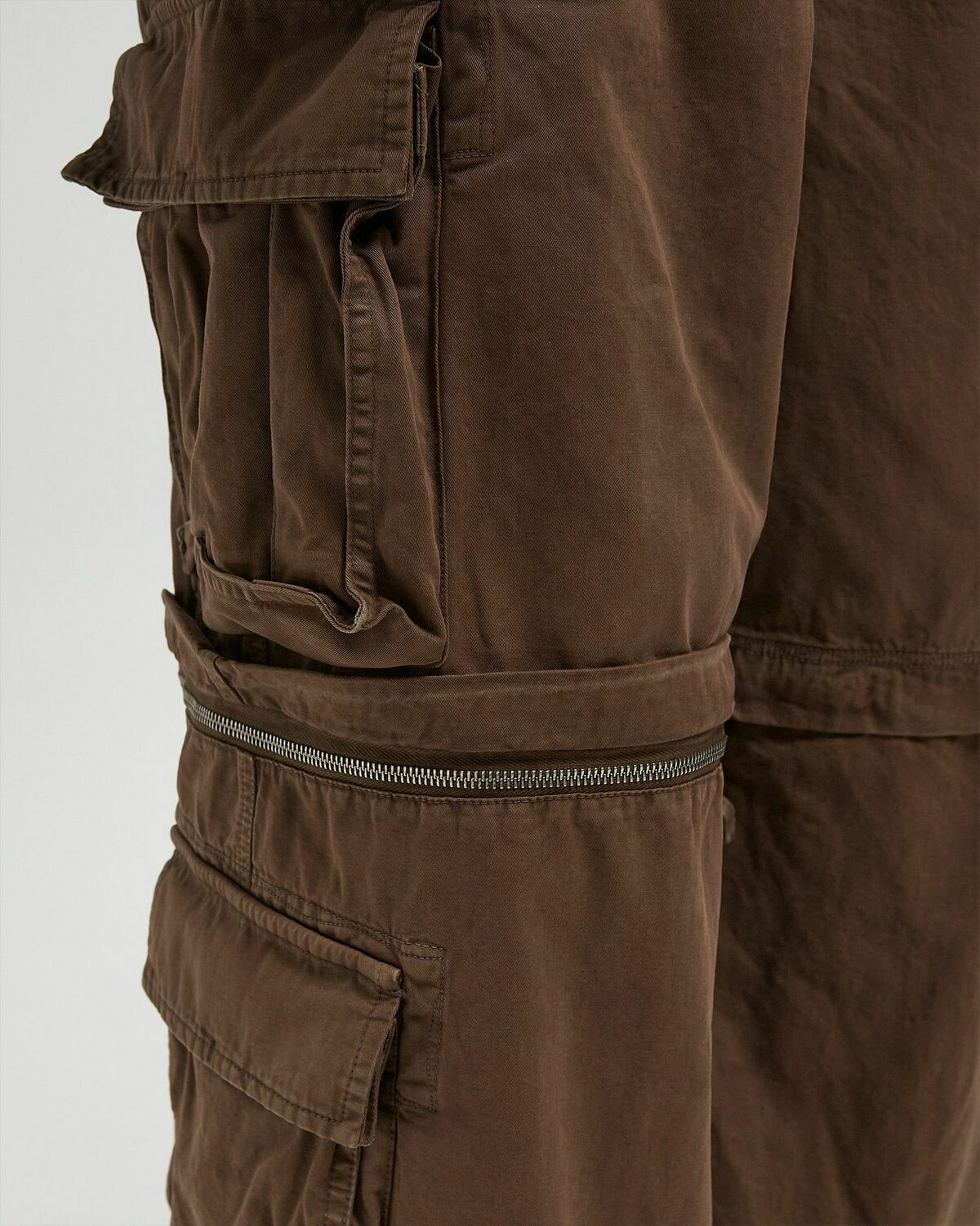 ERL ZIP-OFF CARGO PANTS WOVEN Brown Men ERL