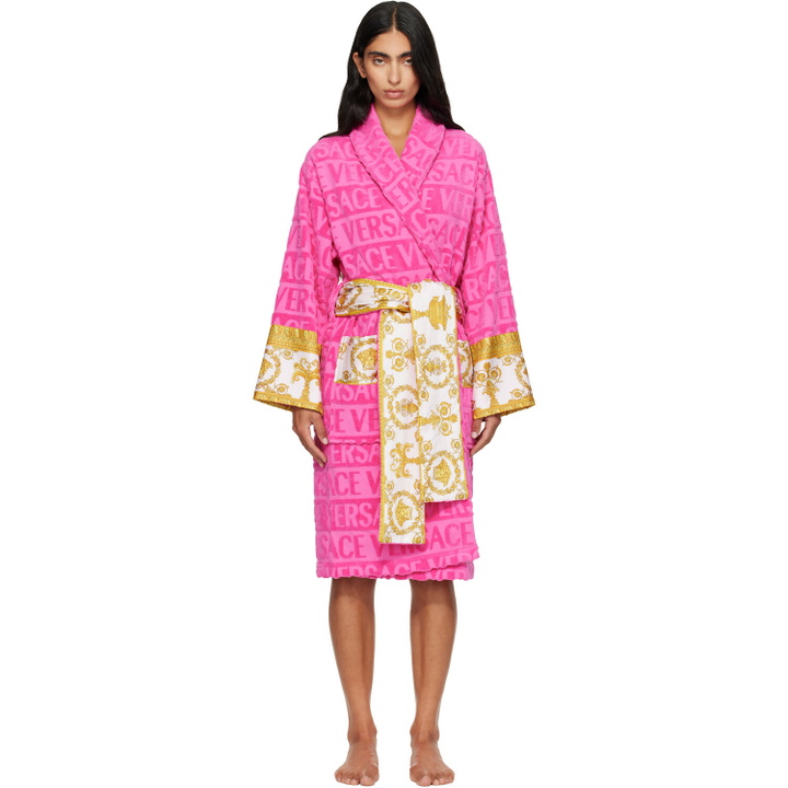 Photo: Versace Pink 'I Heart Baroque' Bathrobe