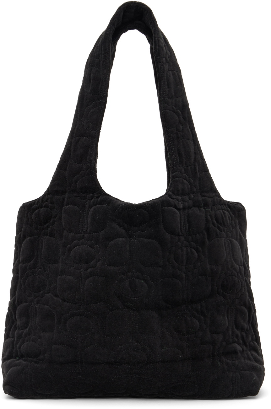 Anna Sui SSENSE Exclusive Black Daisies Tote