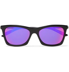 Balenciaga - D-Frame Acetate and Silver-Tone Mirrored Sunglasses - Black