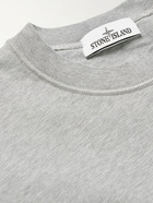 Stone Island - Logo-Appliquéd Cotton-Jersey Sweatshirt - Gray