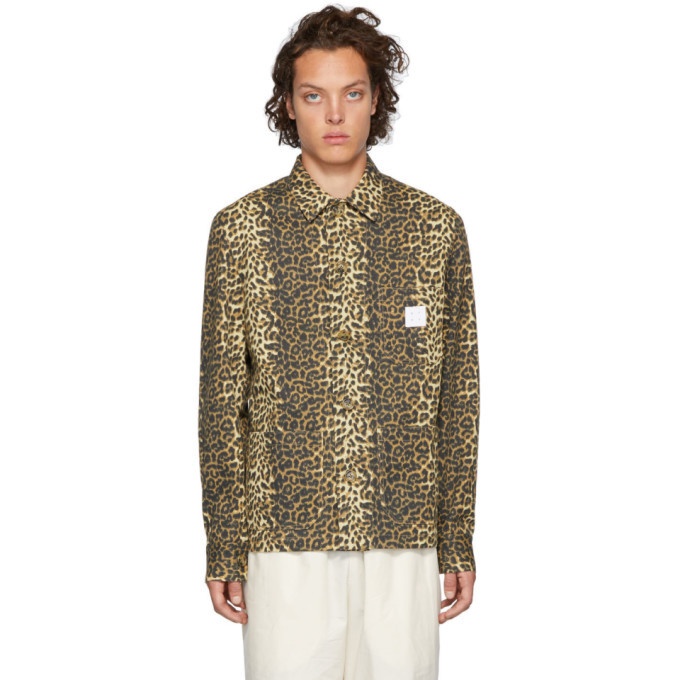 Photo: Stay Made SSENSE Exclusive Tan Leopard Mitre Jacket
