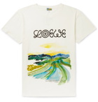 Loewe - Eye/LOEWE/Nature Printed Slub Cotton-Jersey T-Shirt - White