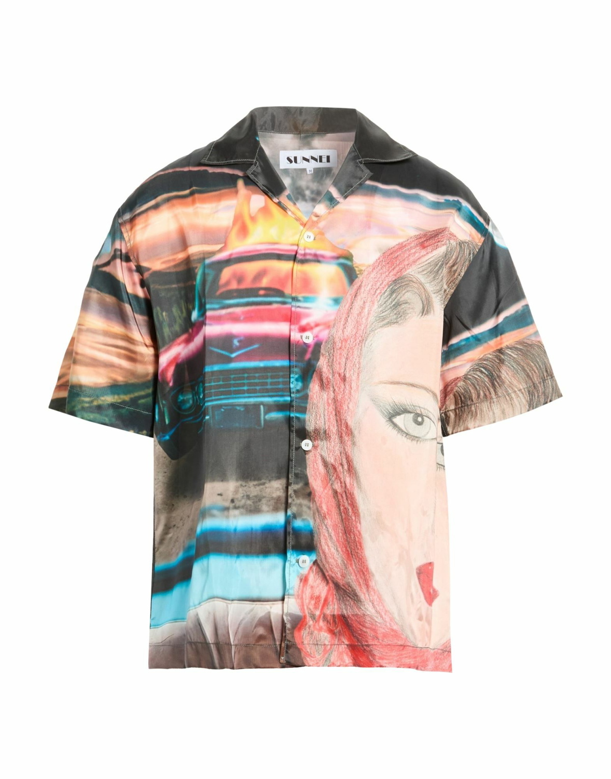 Sunnei Mens Shirt in Black