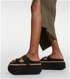 Sacai - Hybrid Belt platform sandals