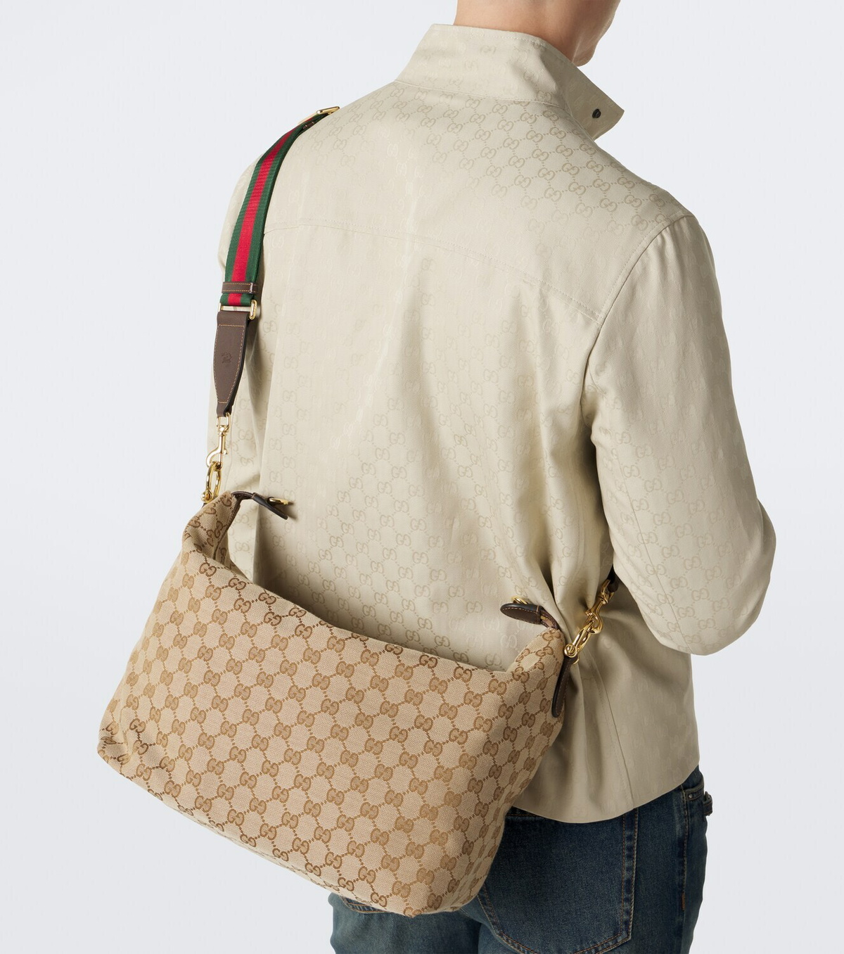 Gucci Brera Medium GG canvas crossbody bag