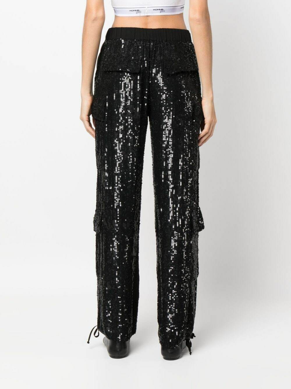 PAROSH - Full Paillettes Trousers Parosh