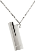 Ambush Silver Large Logo Lighter Case Necklace