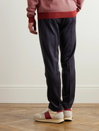 Paul Smith - Tapered Wool and Cashmere-Blend Drawstring Trousers - Blue