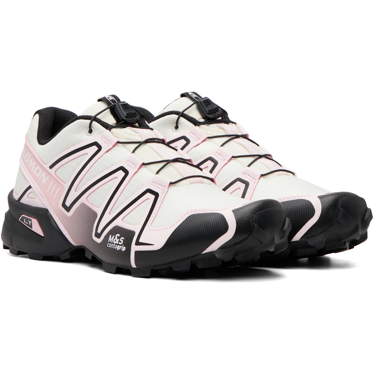 Salomon Off-White & Pink Speedcross 3 Sneakers