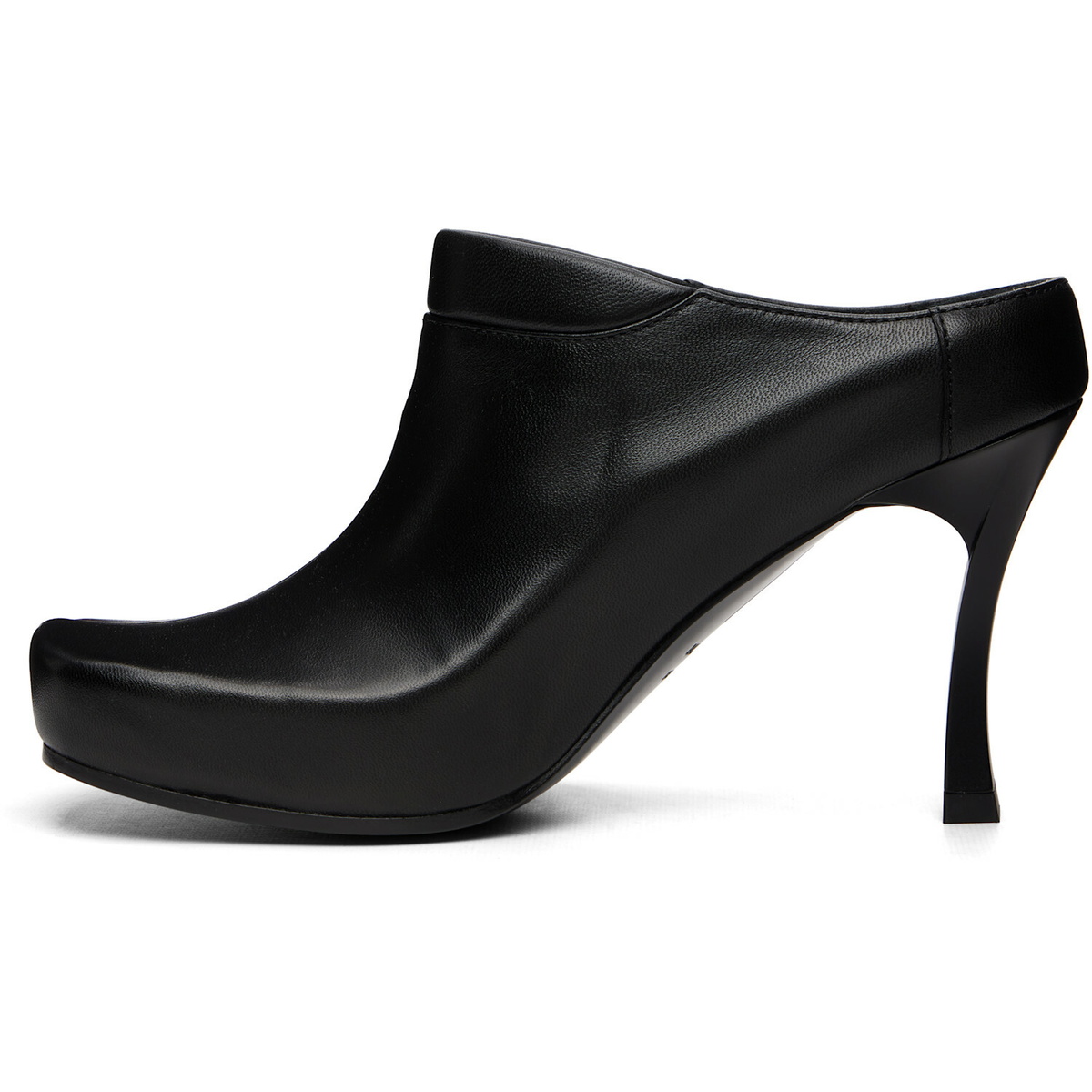 Balenciaga Black Scholl Edition Sheepskin Mule Heels