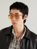 Jacques Marie Mage - Silverton Aviator-Style Silver- and Gold-Tone and Acetate Sunglasses