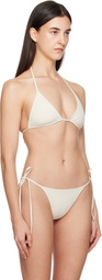 Belle Anna Off-White Estelle Bikini Top