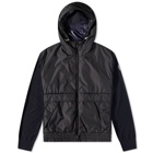 Moncler Grenoble Men's Nylon Knit Jacket in Navy