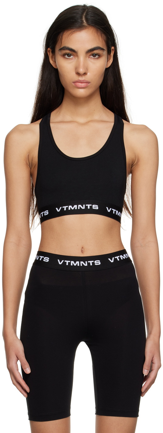 VTMNTS Black Logo Sport Bra