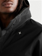 Stone Island - Stellina Logo-Embroidered Shell Hooded Jacket - Black
