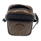 Fendi Brown Small Fendi Mania Crossbody Bag