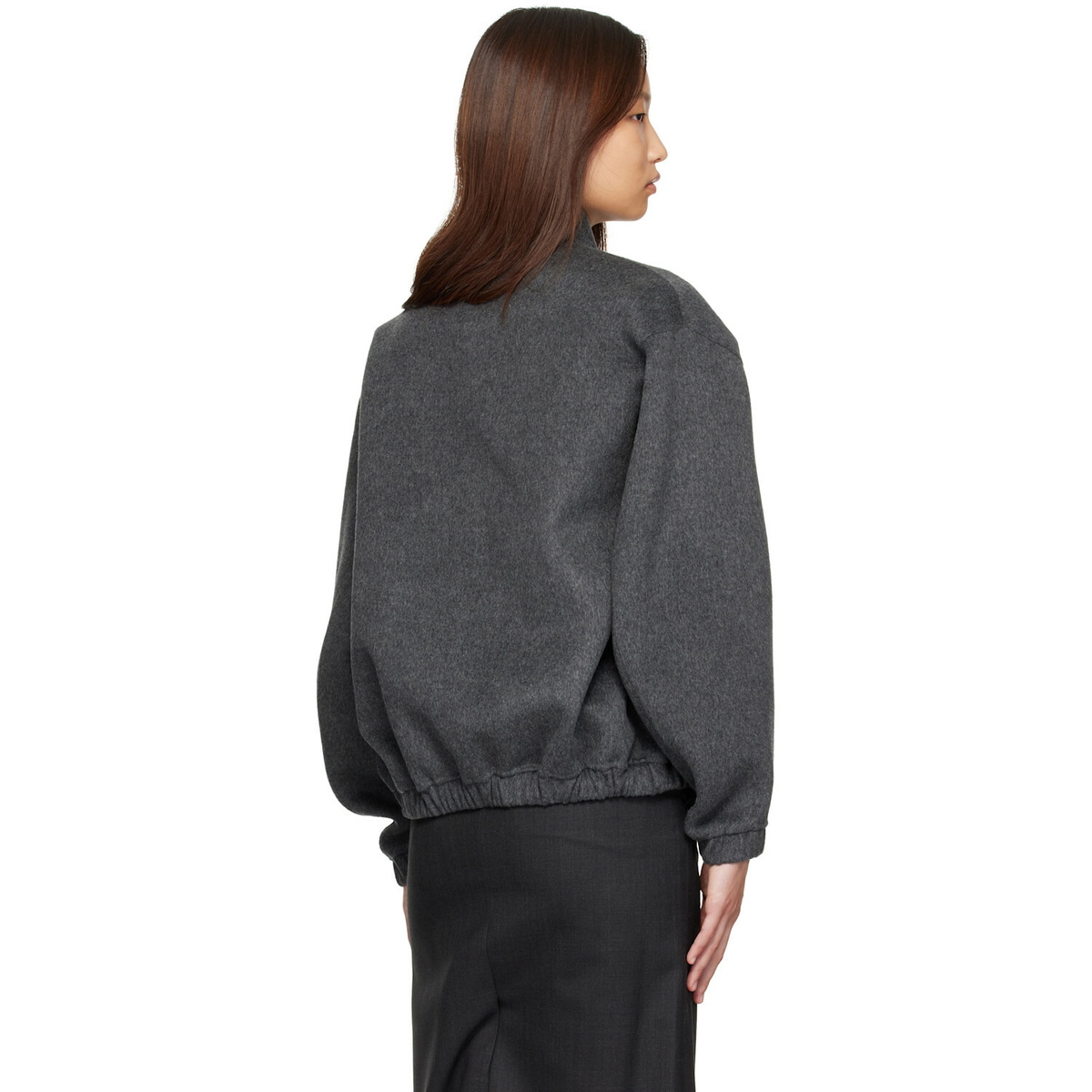 Nothing Written Gray Plaza Zip Jacket