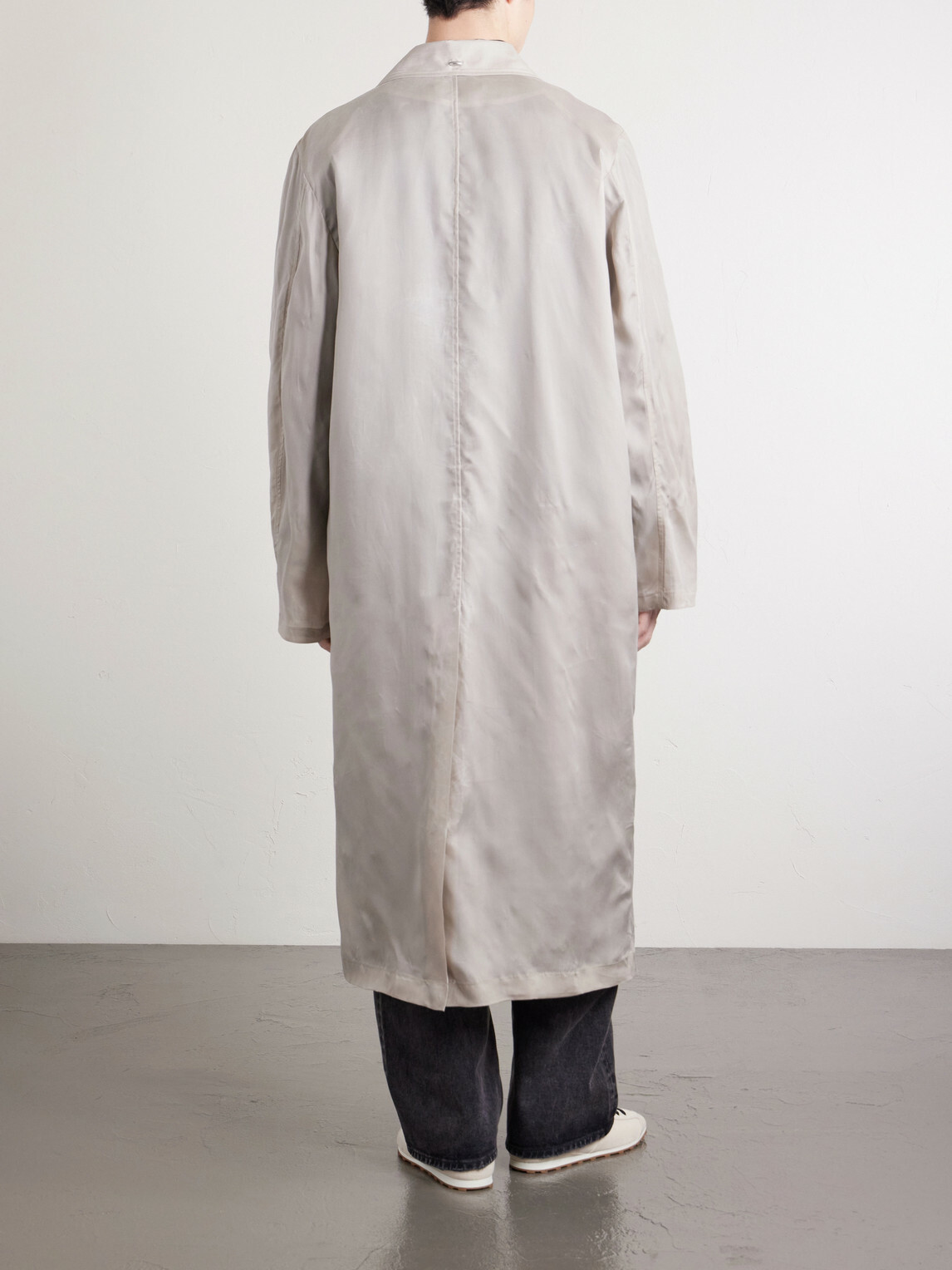 Our Legacy - Cloak Waxed-Twill Trench Coat - Gray