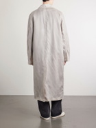 Our Legacy - Cloak Waxed-Twill Trench Coat - Gray