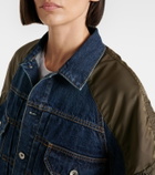 Sacai Denim and twill jacket