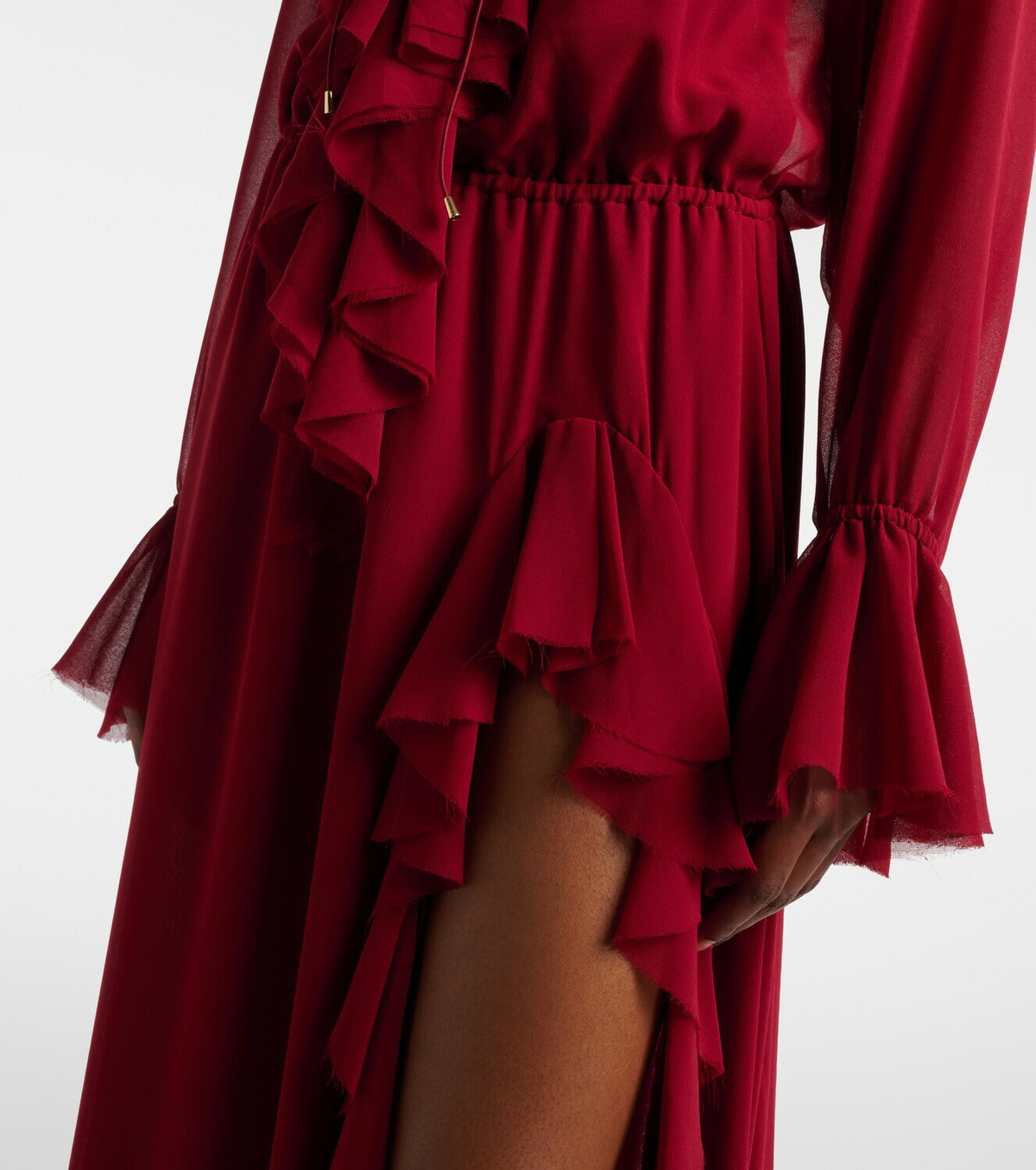 Bananhot Bellen ruffled maxi dress