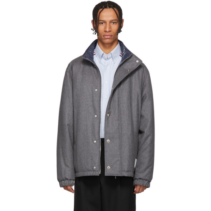 Photo: Thom Browne Reversible Grey Down Cashmere Jacket