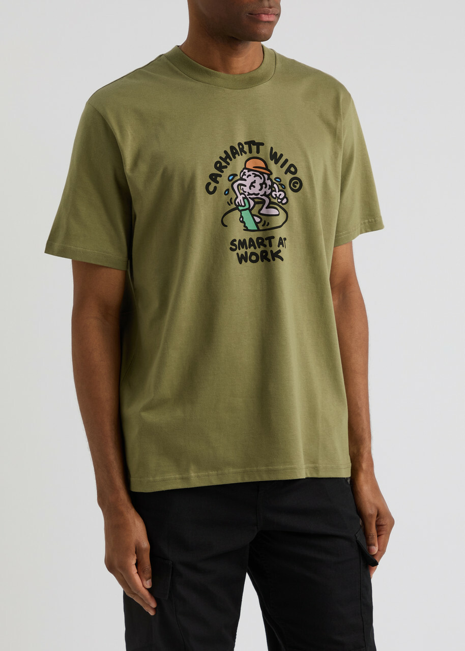 Tシャツ・カットソー CARHARTT WIP 'S/S Smart' T-shirt Green I033963 Carhartt Wip Smart Logo-print Cotton T-shirt Green Carhartt WIP