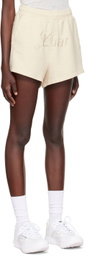 Luar Beige Logo Shorts