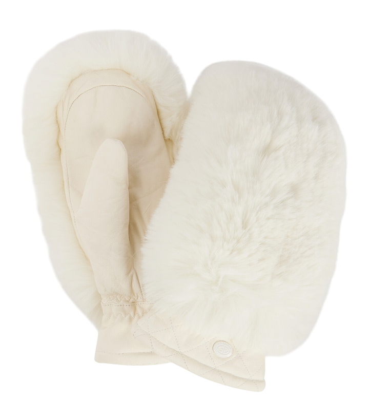 Photo: Goldbergh Hill faux fur-trimmed leather ski mittens