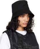 Engineered Garments Black Cotton Bucket Hat